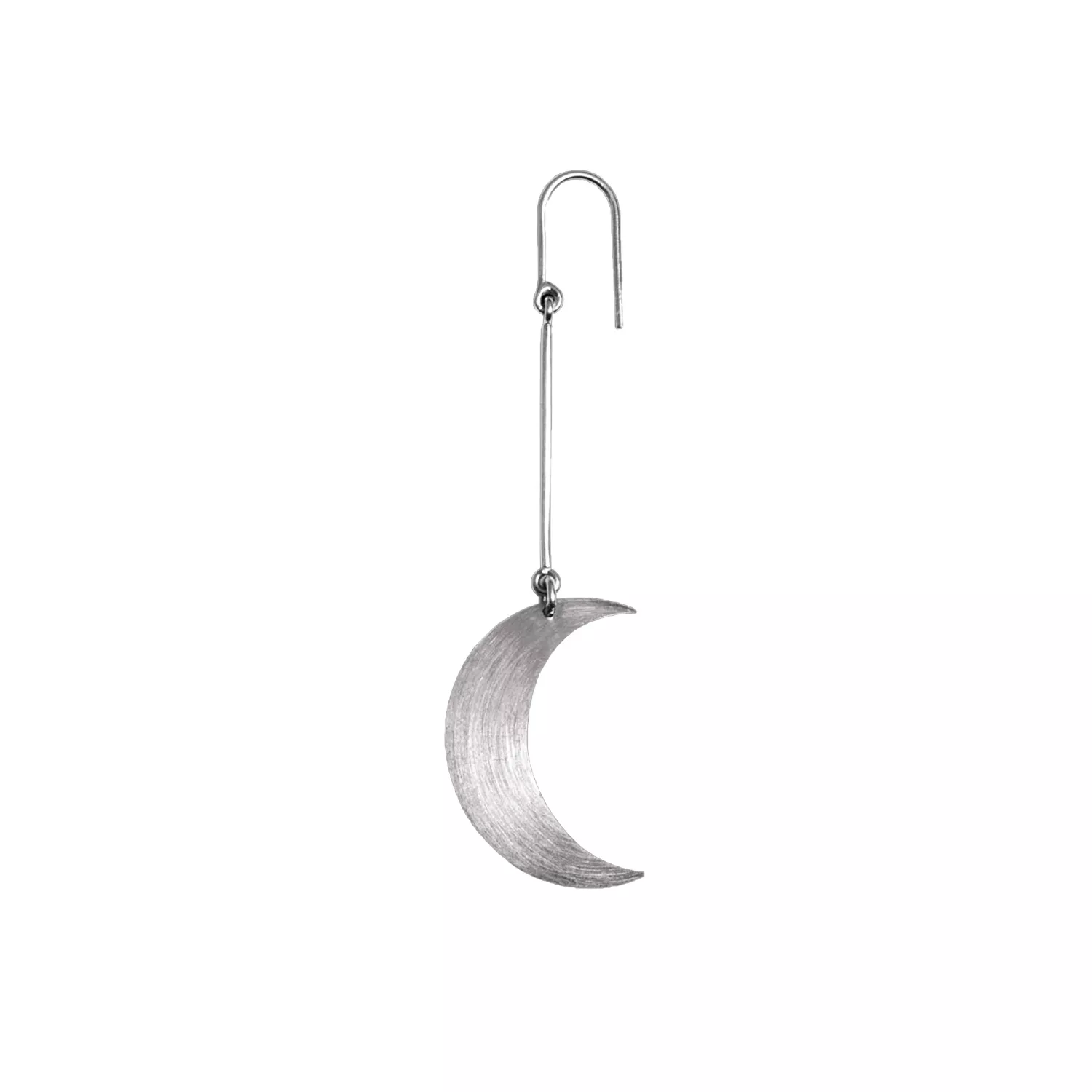 Jane Kønig Half Moon Ørering Single Sølv JKHM001-S