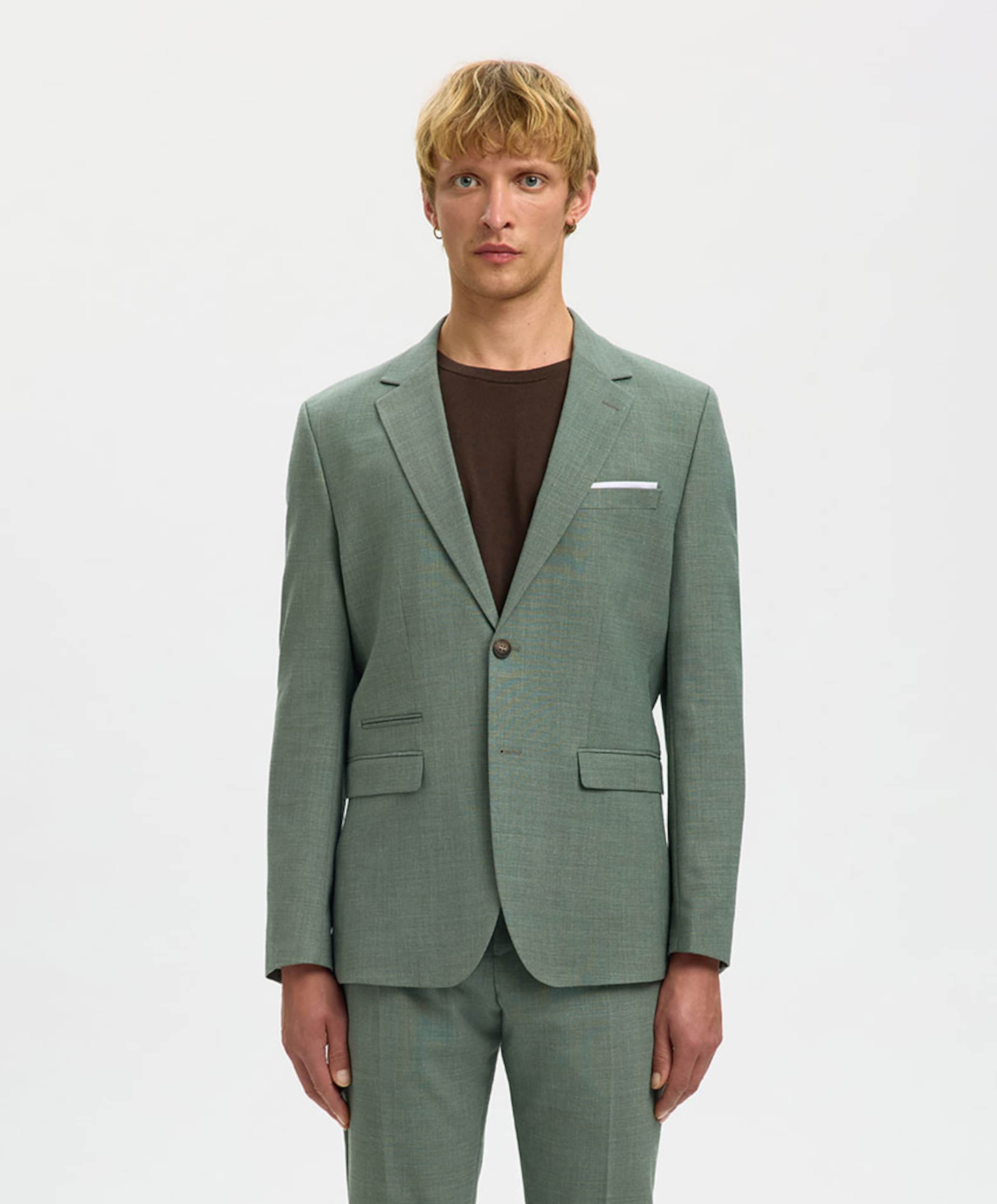 Selected Heren colbert groen