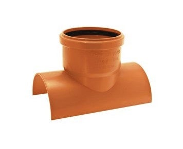 Airfit lijm aftakfitting 90 graden PVC-U DN125/110, voor 106 mm boring, 130110KA