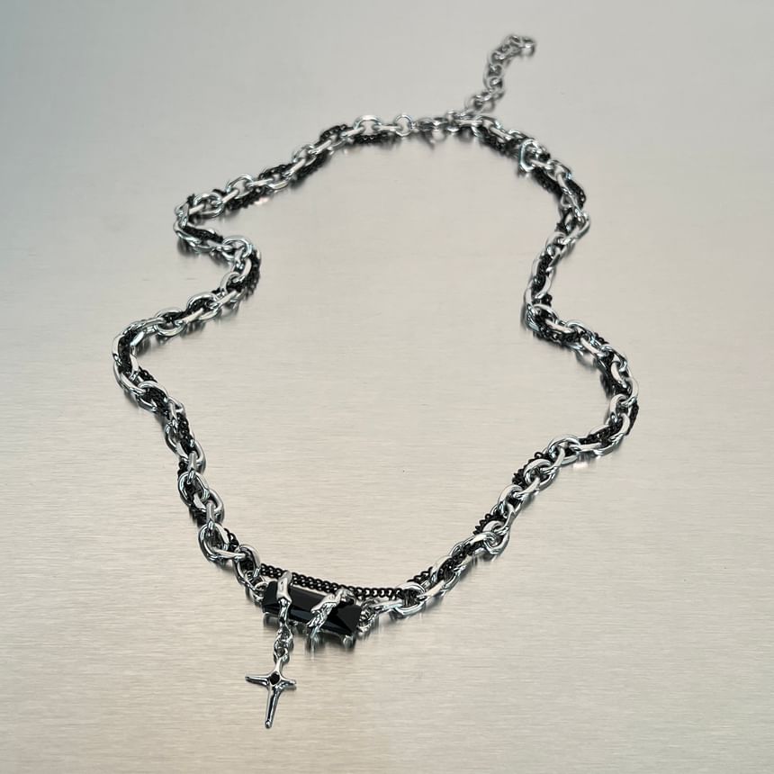 PANGU - Ster strass hanger ketting armband / ketting / set
