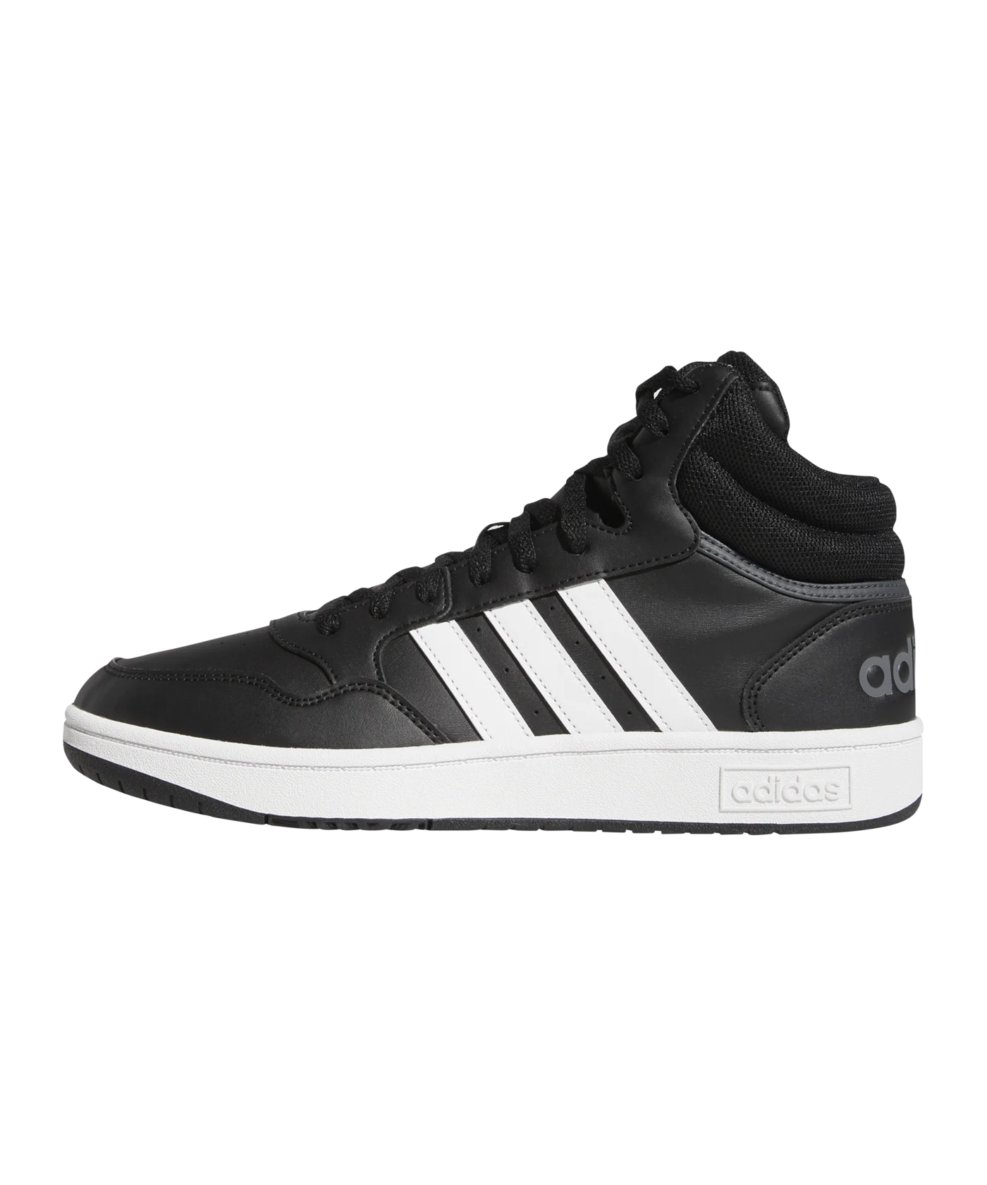 adidas Hoops 3.0 Mid Schwarz Weiss