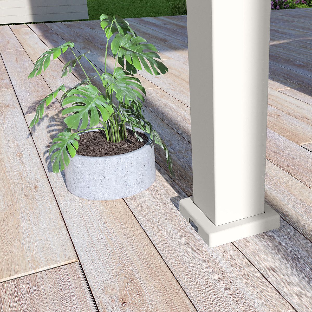 Novum ORION 300 x 300 cm terrasoverkapping - White