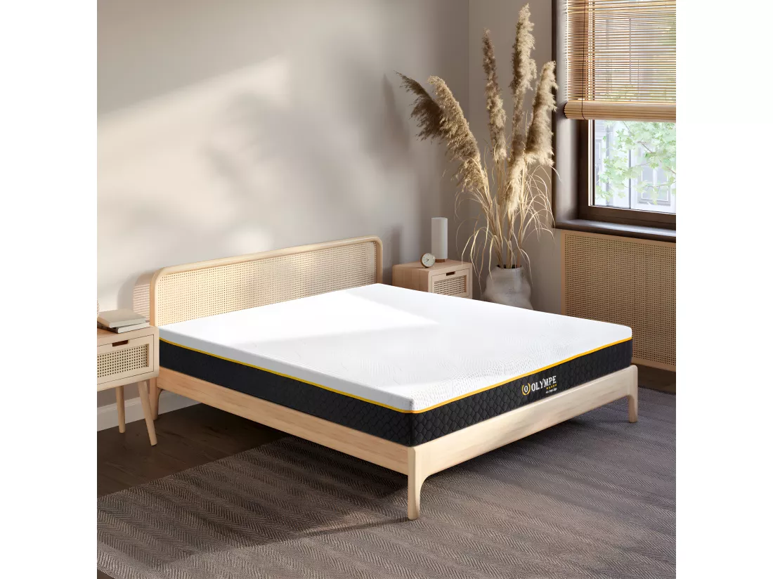 OLYMPE LITERIE | Matelas OLYMPE 180x200 cm | Mousse avec mémoire de forme