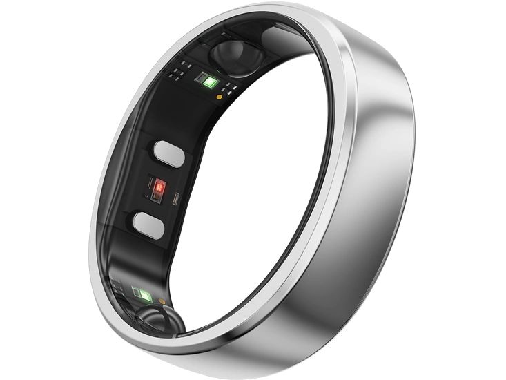 RingConn Smart Ring Gen 2 Air Grösse 11 Silber Ultradünner Smart Ring für umfassende Gesundheitsüberwachung, wasserdicht und mit langer Akkulaufzeit