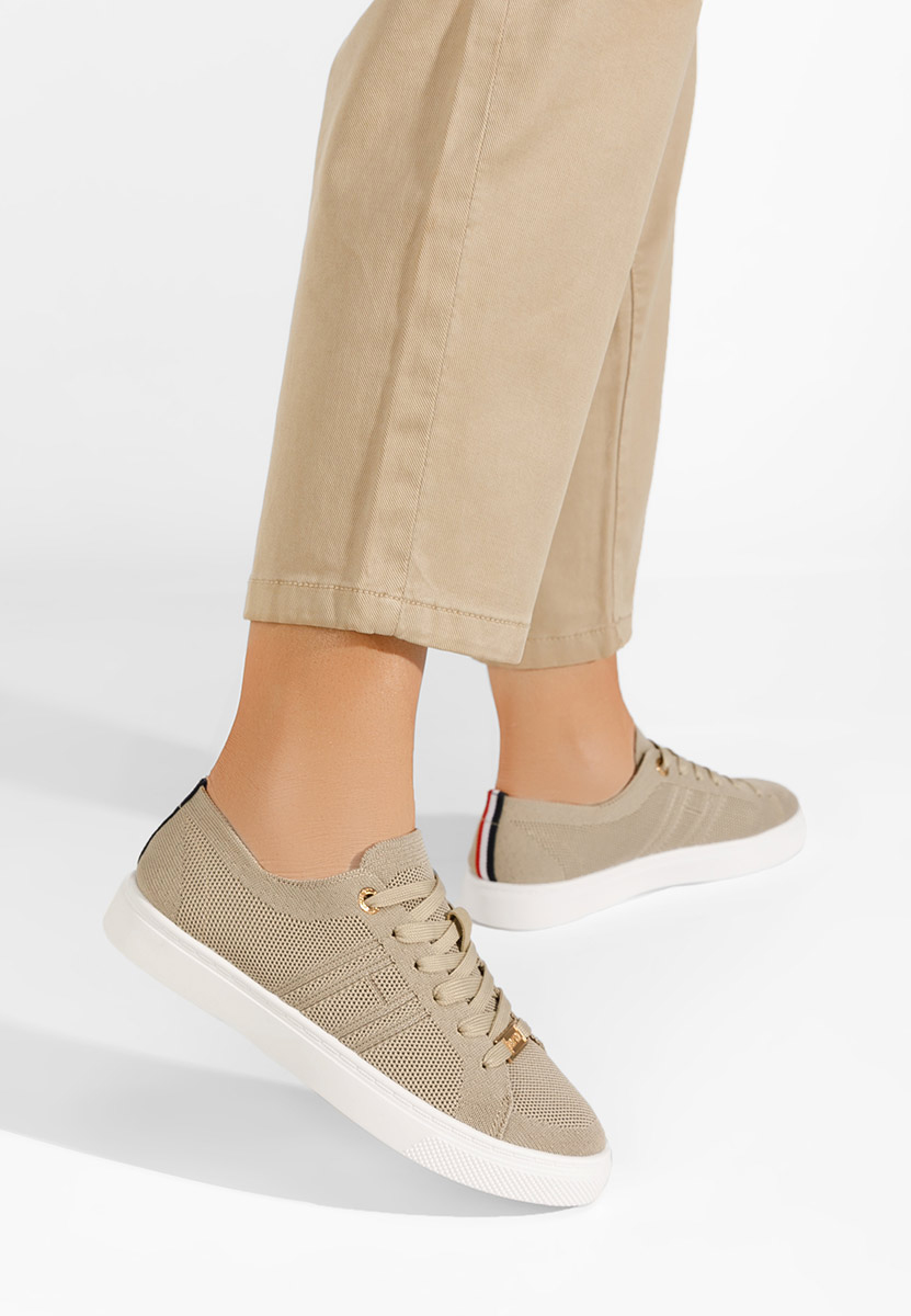 Baskets pour femme beige Belinda