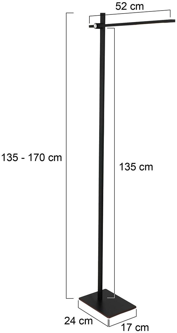 Vloerlamp 2690ZW Stekk Mexlite B17 x D24 cm