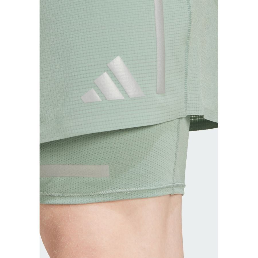 Adidas Short de running réfléchissant 2 en 1 Ultimate
