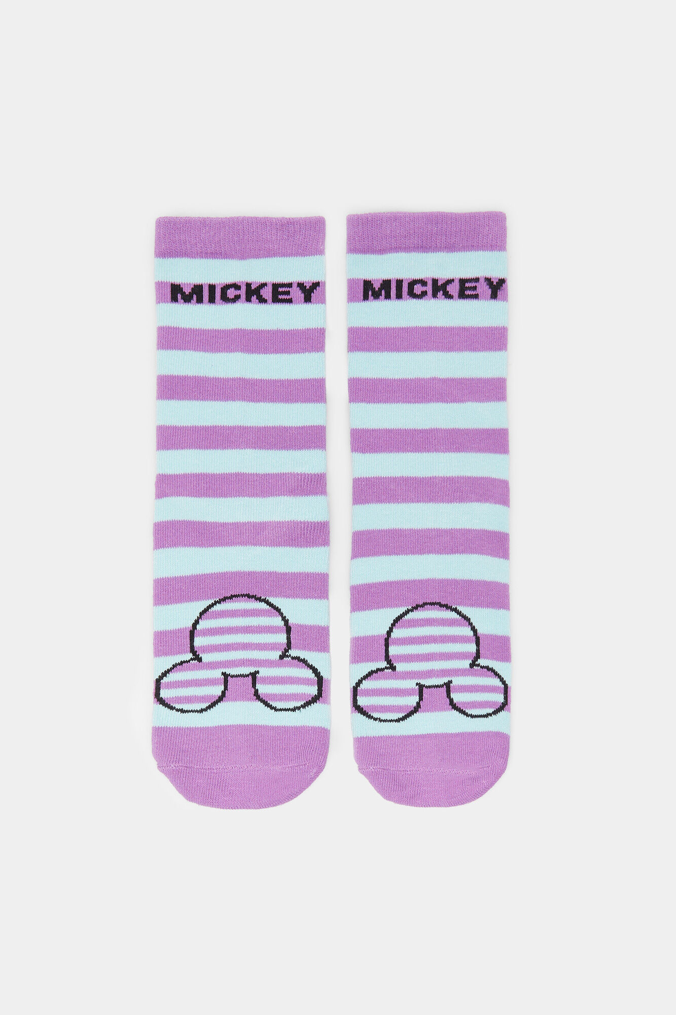 Meia listrada do Mickey Mouse