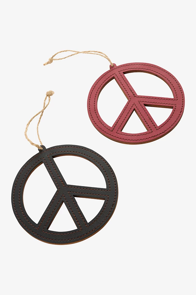 PEACE julepynt 4-pakning
