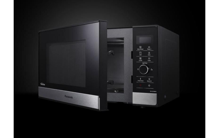 Mikrowelle NN-GD38 HSWPG Schwarz/Silber<br>Mikrowelle mit Grill und Dampfgarer