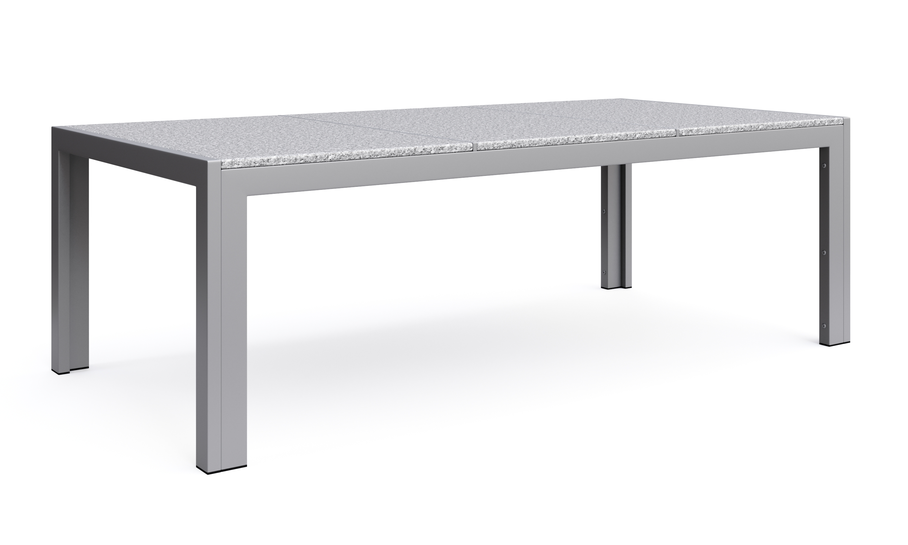 Granittisch 190 x 95 x 75 cm grau