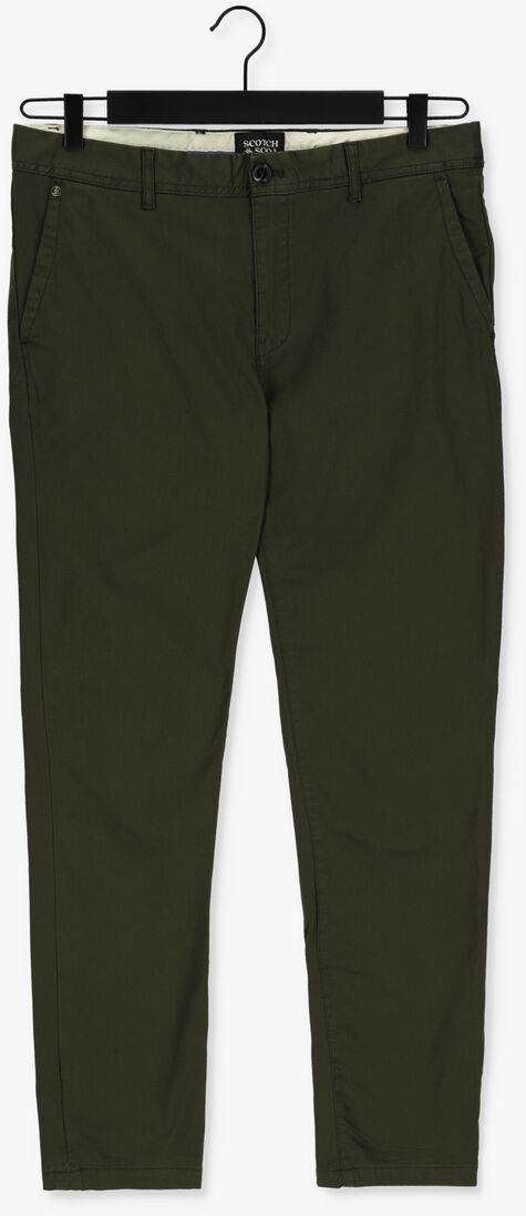 SCOTCH & SODA donkergroene scotch & soda chino stuart regular slim-fit