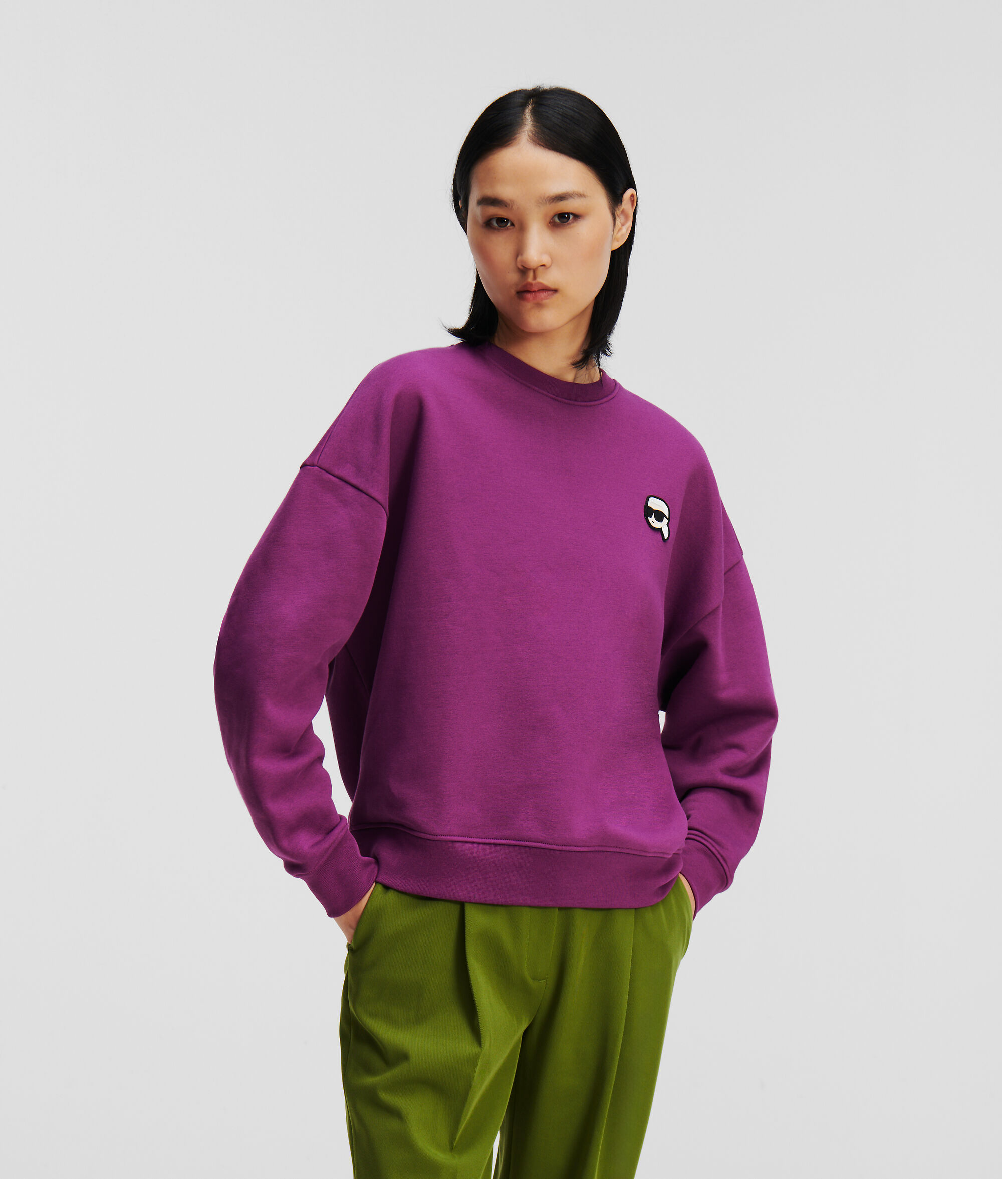 SWEAT-SHIRT OVERSIZE AVEC EMPIÈCEMENT K/IKONIK KARL