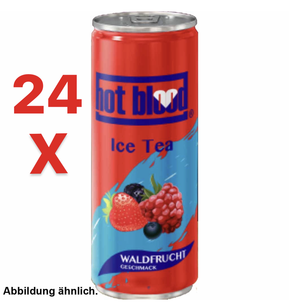 hot blood Ice Tea Waldfrucht Dosen 24 x 330ml MHD:8.7.26