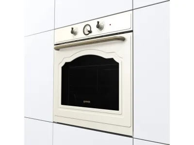 Gorenje Classico BOS67371CLI - Ovn - med dampfunktion - til indbygning - niche - bredde: 56 cm - dybde: 55 cm - højde: 59 cm - med selv-rengøring - Klasse A - beige