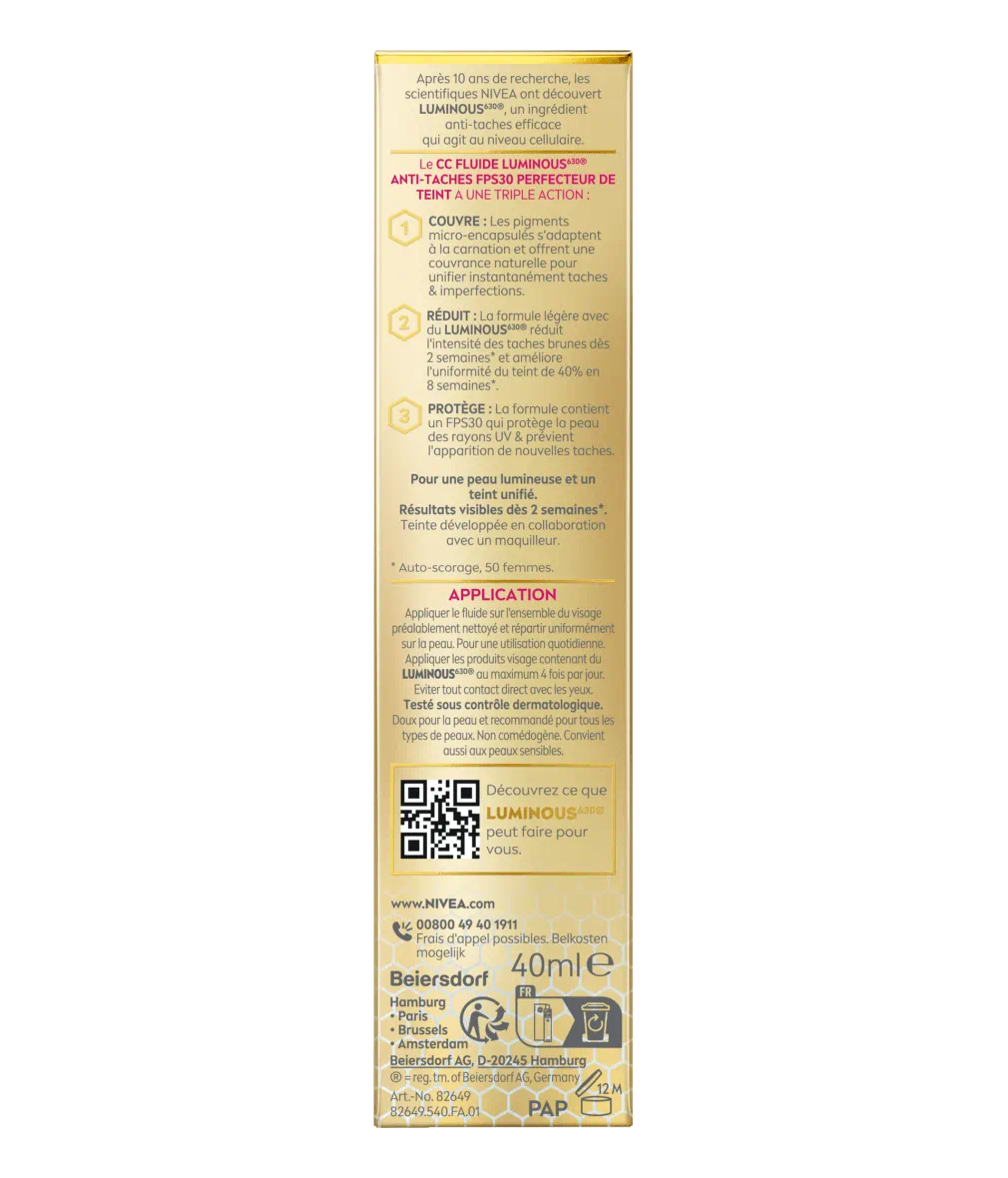 CC FLUIDE LUMINOUS630 ANTI-TACHES FPS 30 - TEINTE CLAIRE