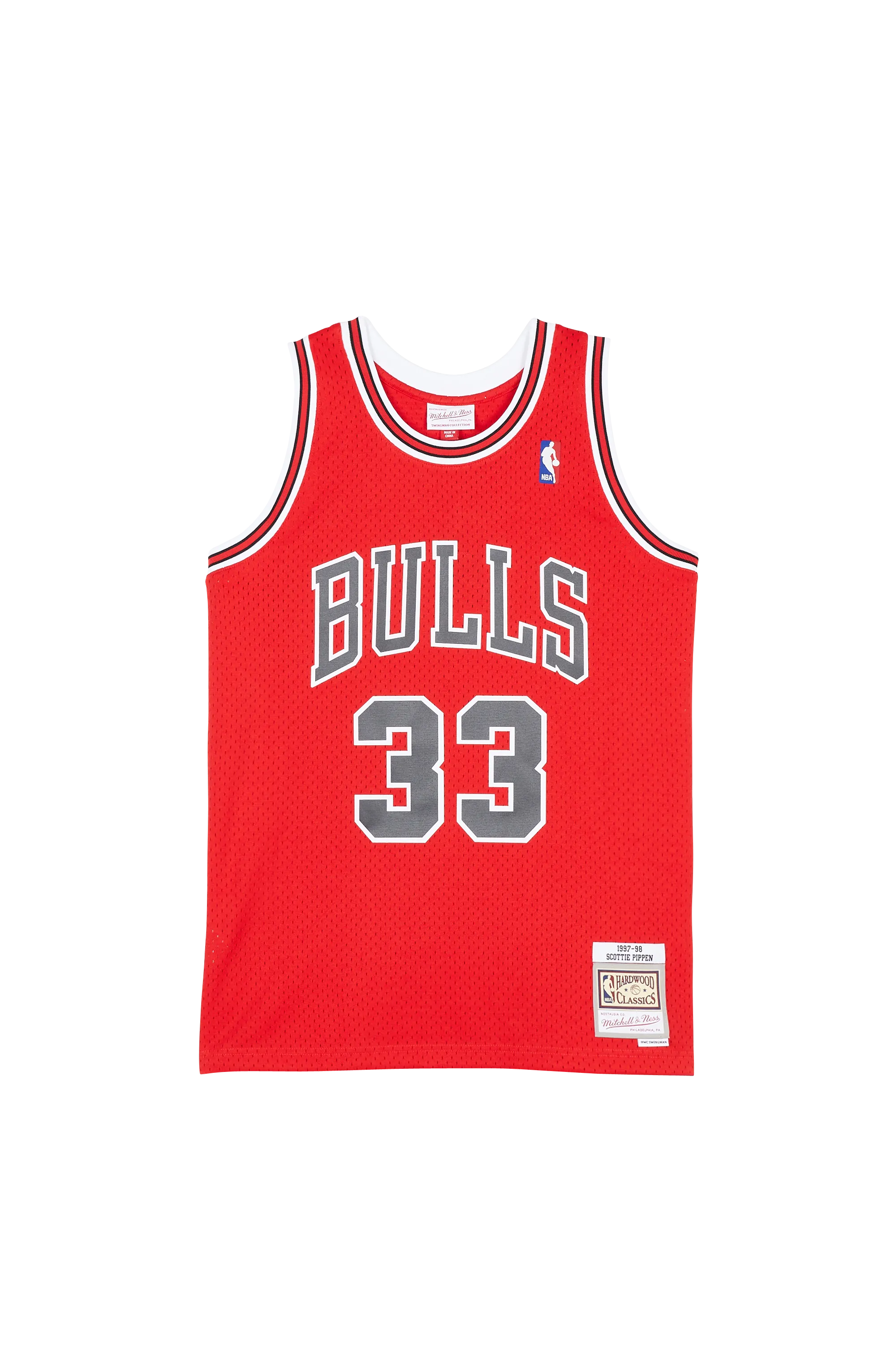 MITCHELL & NESS débardeur CHICAGO BULLS - SCOTTIE PIPPEN Rouge