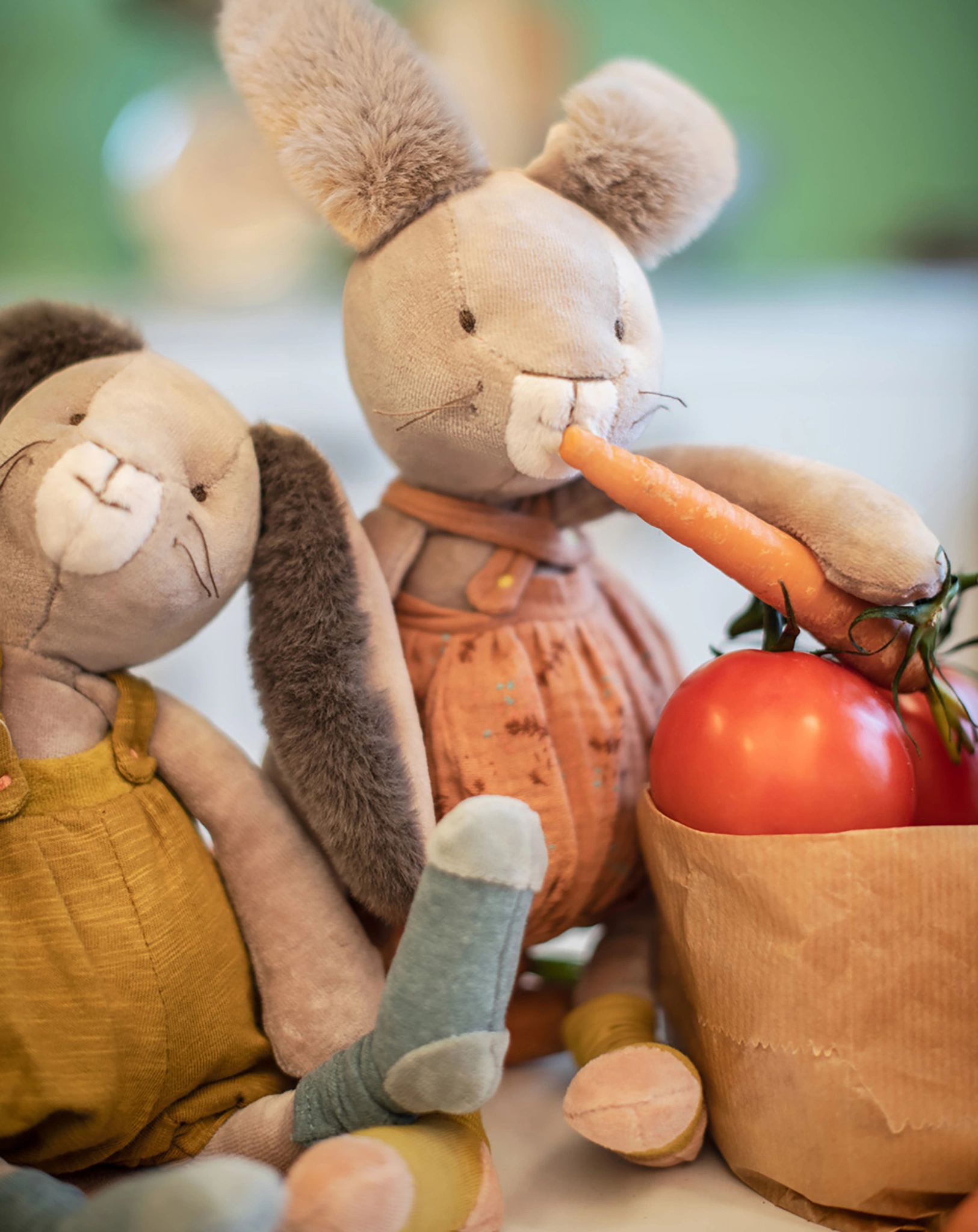 Plüschtier TROIS LAPINS - KANINCHEN (38cm) in ocke