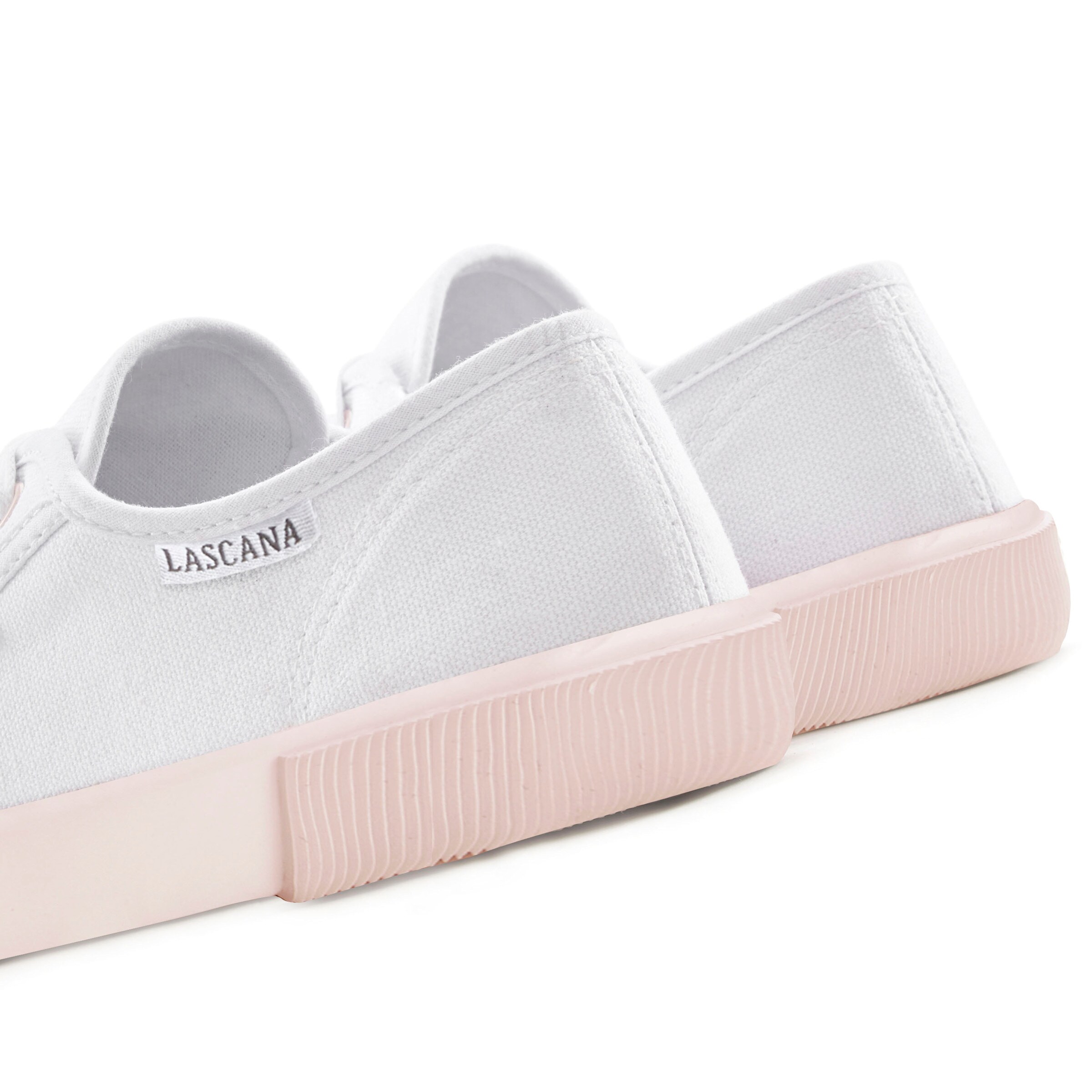 LASCANA Sneaker in weiß-rosa