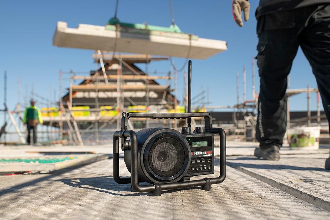 Perfectpro DBX3 DABBOX Bouwradio DAB  FM Bluetooth Oplaadbaar