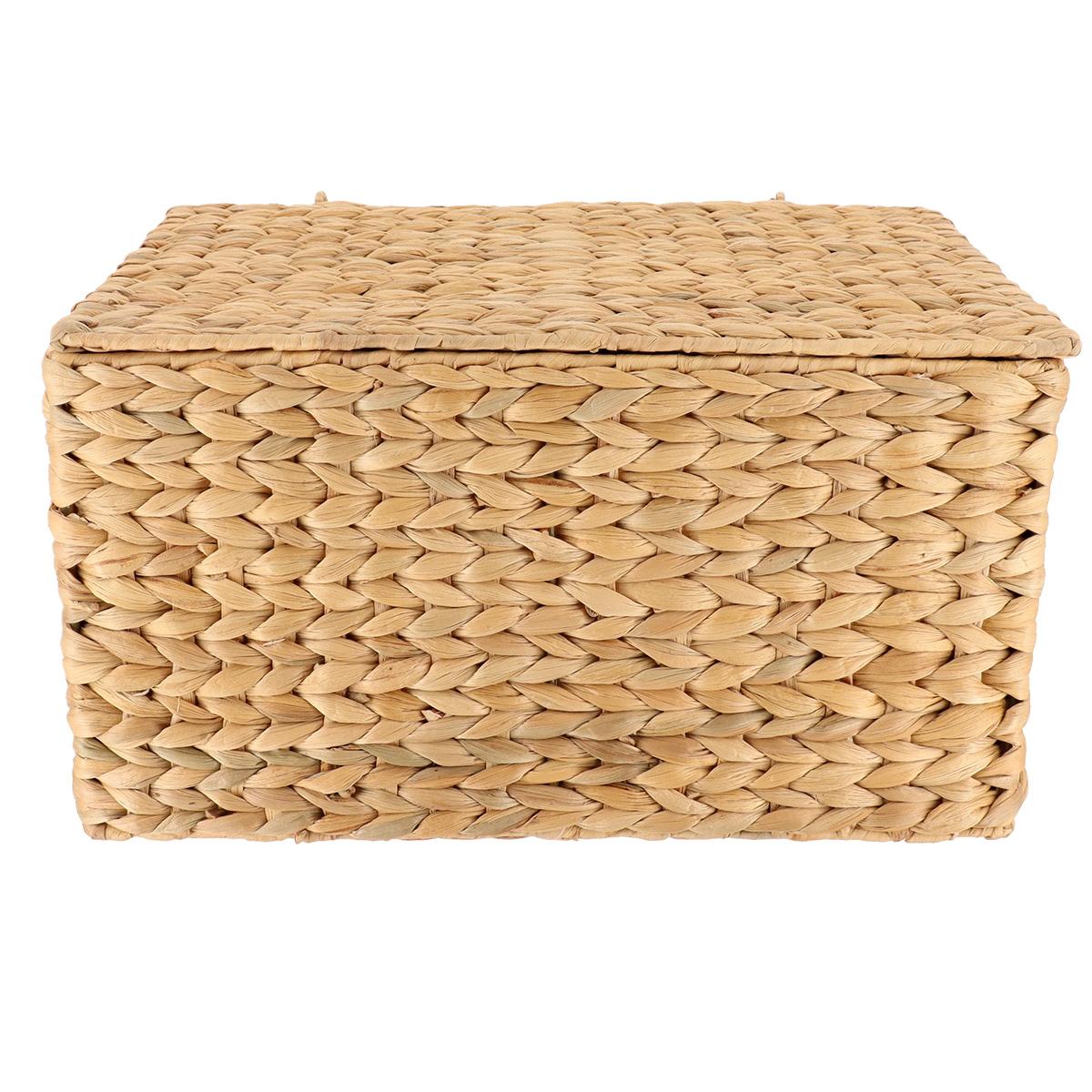 MALLE RECTANGLE JACINTHE 40X30X23CM NATUREL