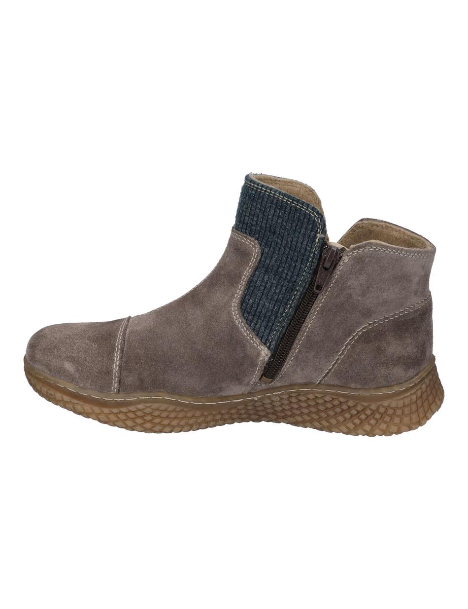 Stiefelette Amelie 08, grau-kombi