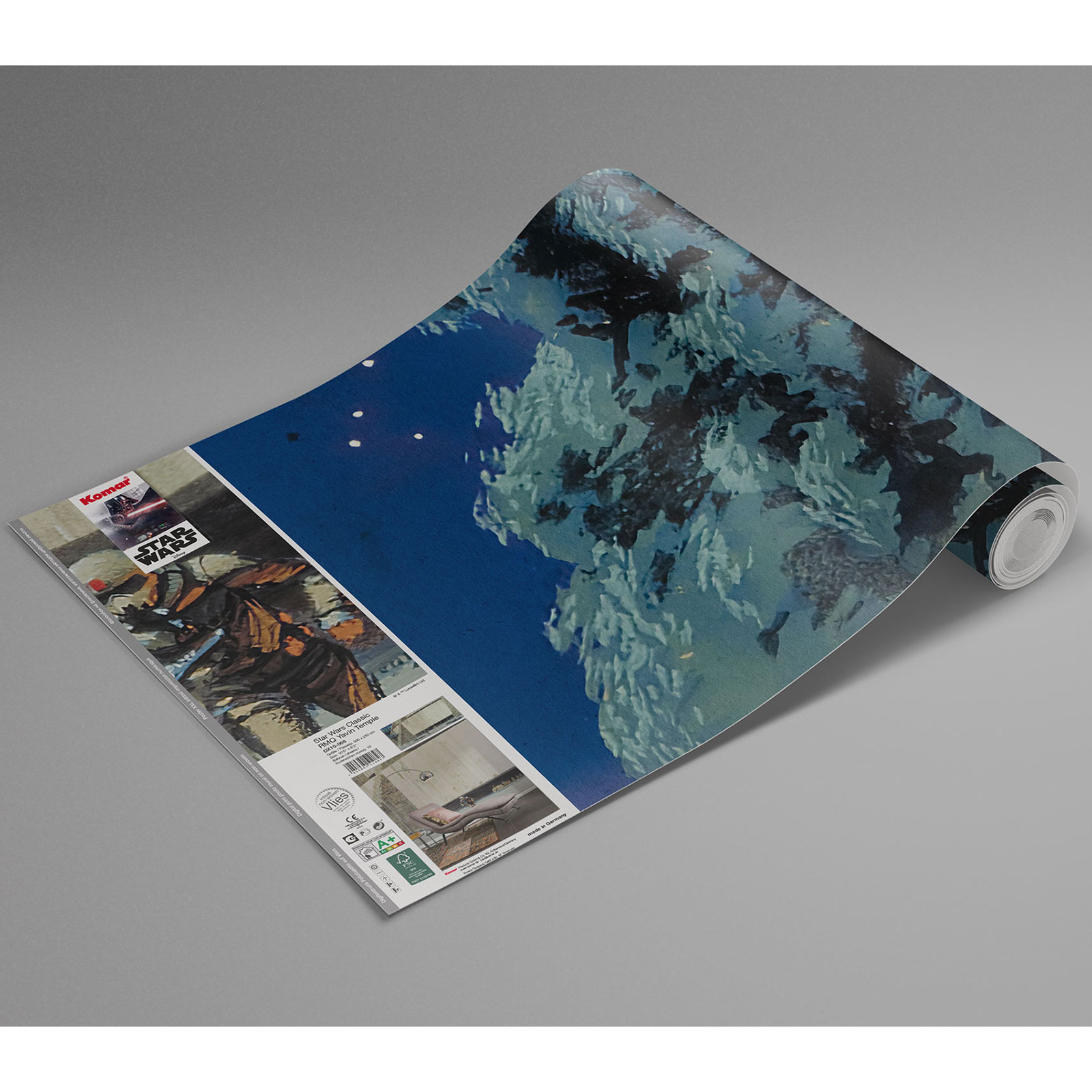 Vlies-Fototapete STAR WARS CLASSIC YAVIN TEMPLE - 500x250 cm