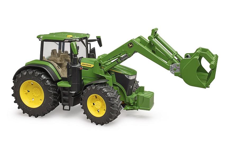 Landwirtschaftsfahrzeug John Deere 7R 350 mit FrontladerSpielzeug-Traktor im Massstab 1:16