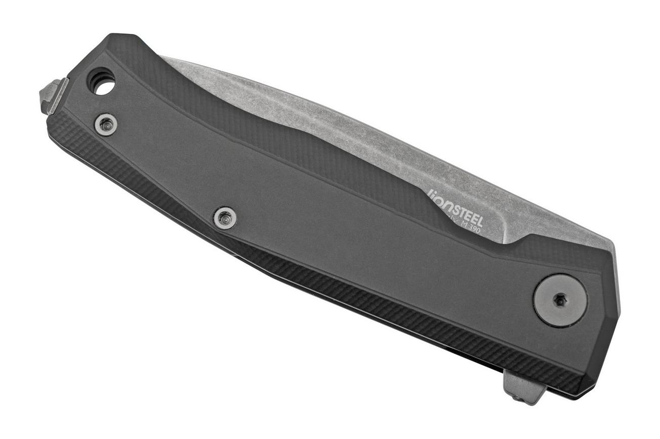 LionSteel Myto MT01A BB Black Aluminium, Black zakmes, Molletta design