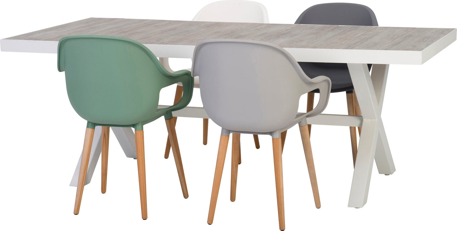 Intratuin eettafel Thor wit 205 x 101 x 73 cm