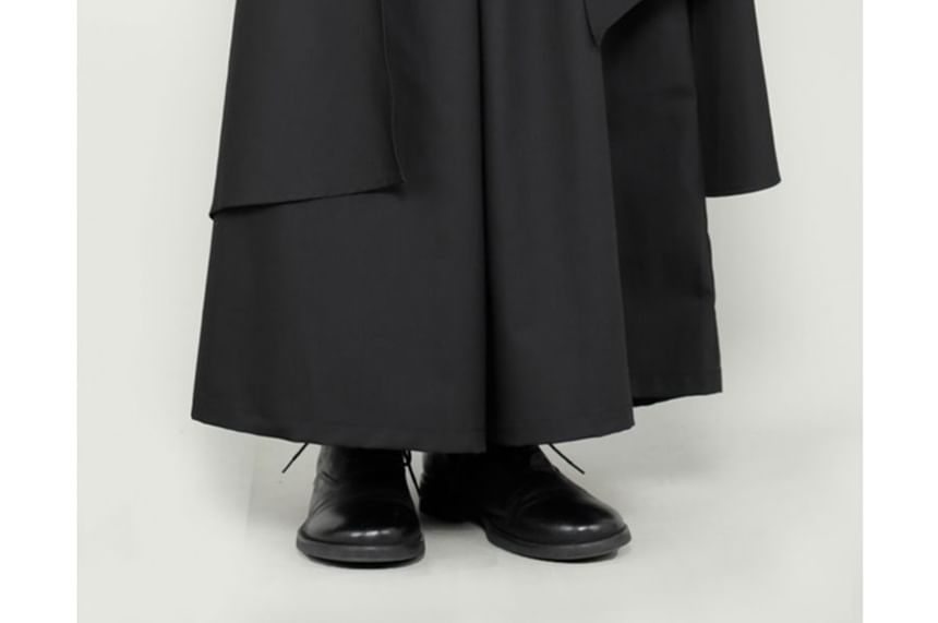 Adotuastic - Mid Rise Plain Asymmetrische Wijde Broek