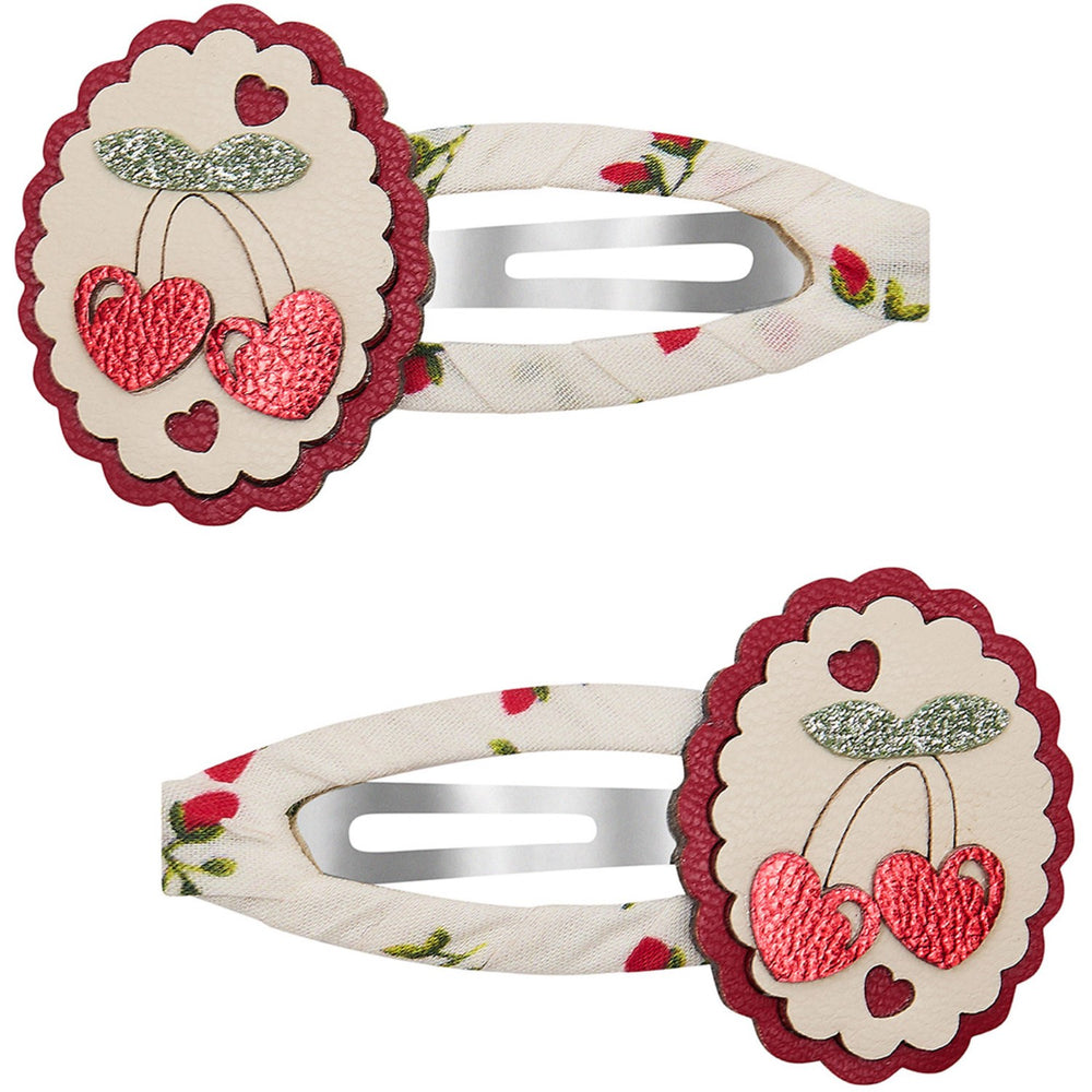 Køb Mimi & Lula 2 Hårspænder - Scallop Framed Cherries Mon Cheri