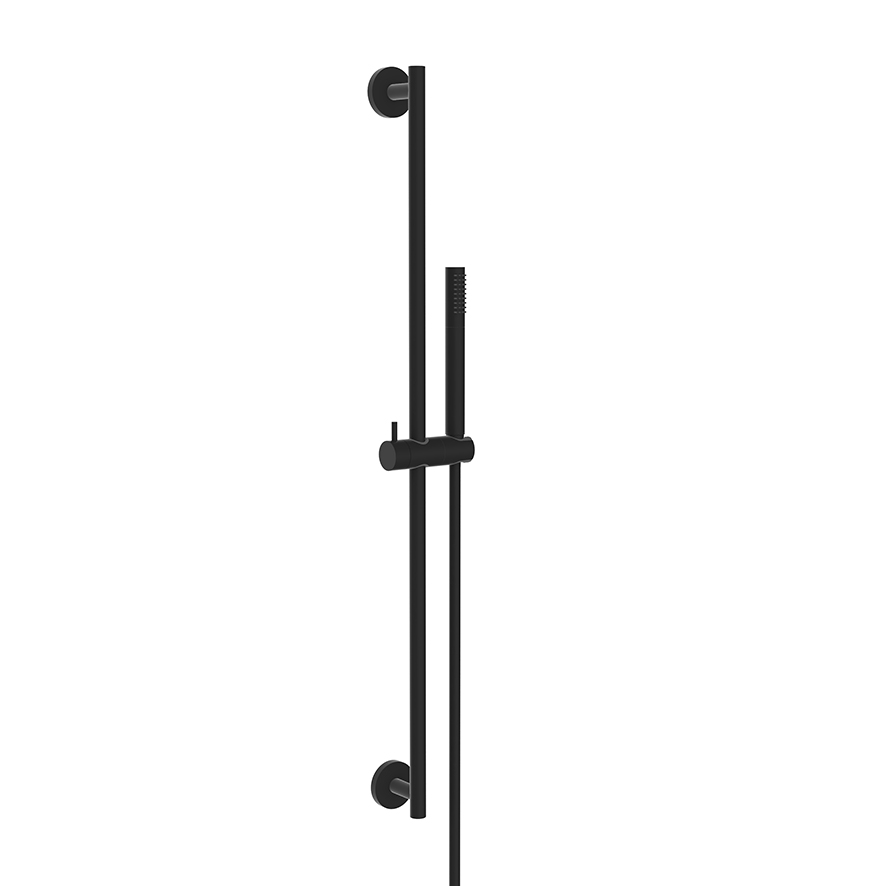 Mueller Black glijstangset met staafhanddouche zwart mat