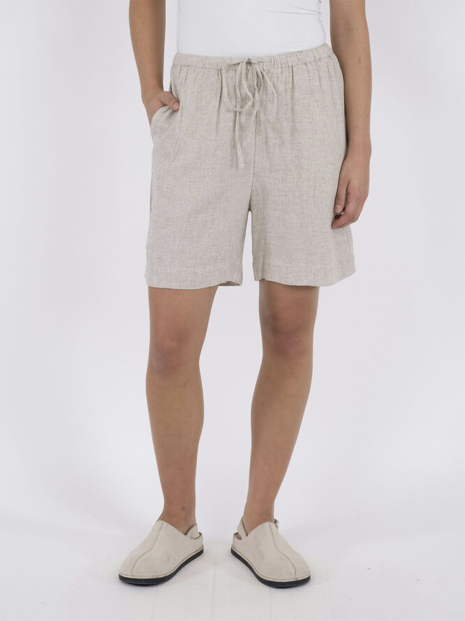Neo Noir Santo Soft Linen Shorts Natural