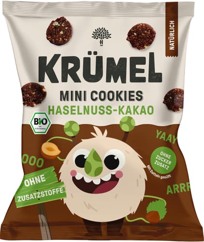 Krümel BIO Mini Monster Cookies - Haselnuss Kakao