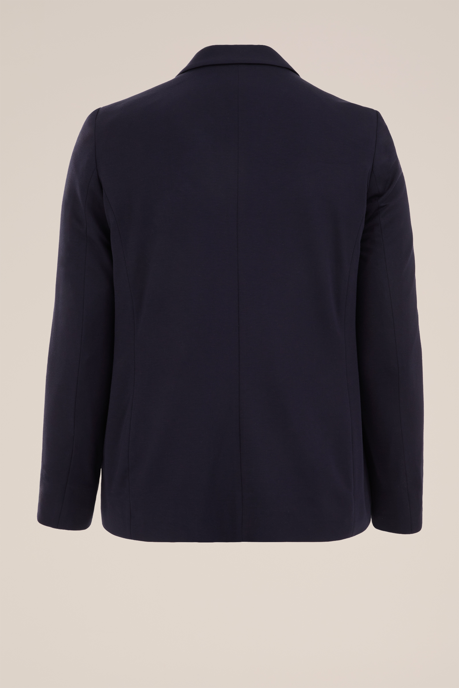 getailleerde jersey stretch blazer -  Curve WE Fashion Donkerblauw