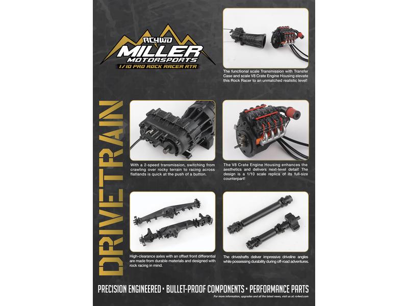 RC4WD Miller Motorsports Pro Rock Racer 1:10 RTR Scale Rockracer mit 2-Gang Getriebe und Differentialsperren