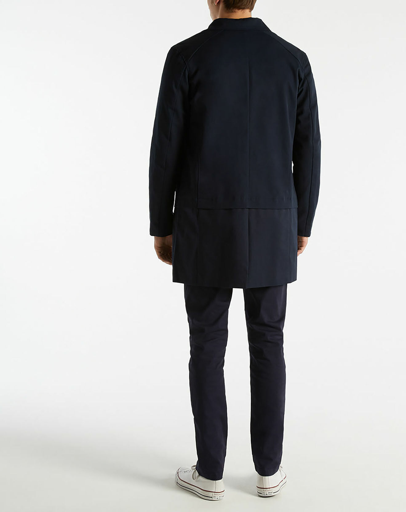 Scotch & Soda Imperméable Bimatière bleu marine