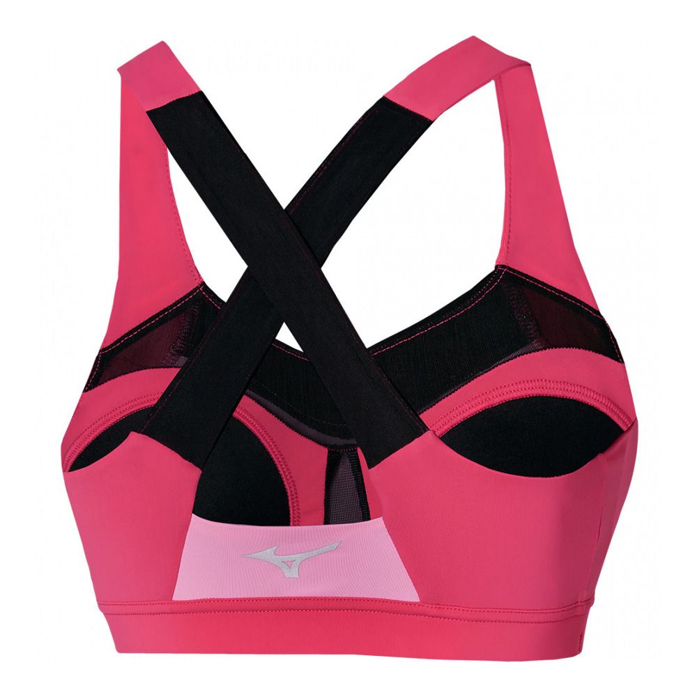 Mizuno ACTIVE HIGH SUPPORT - Brassière Femme sangria sunset