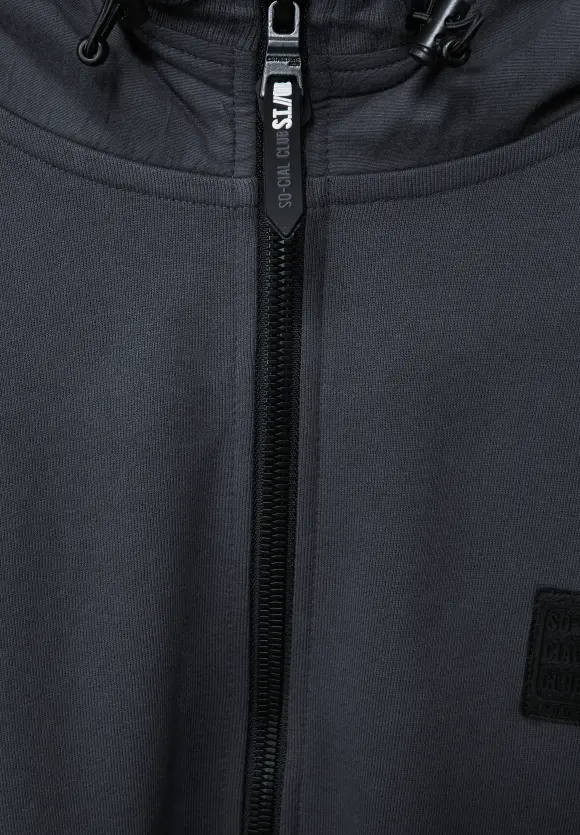 Sweatshirtjacke mit Kapuze - phantom grey