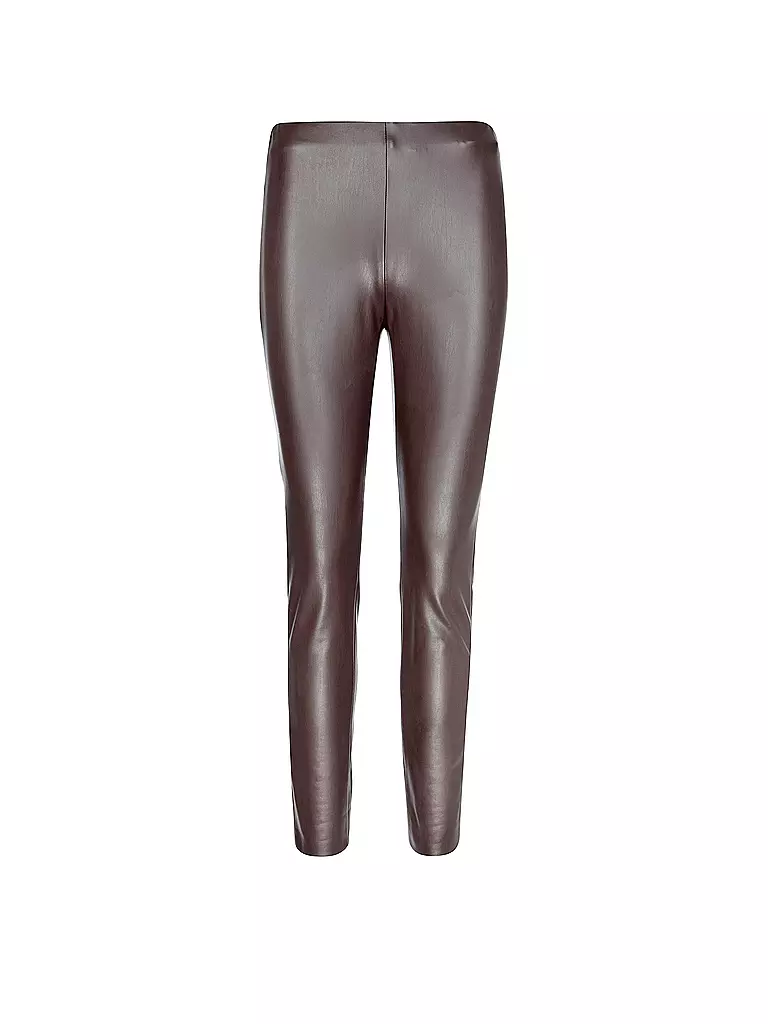 RAFFAELLO ROSSI Hose in Lederoptik Skinny Fit RESA braun