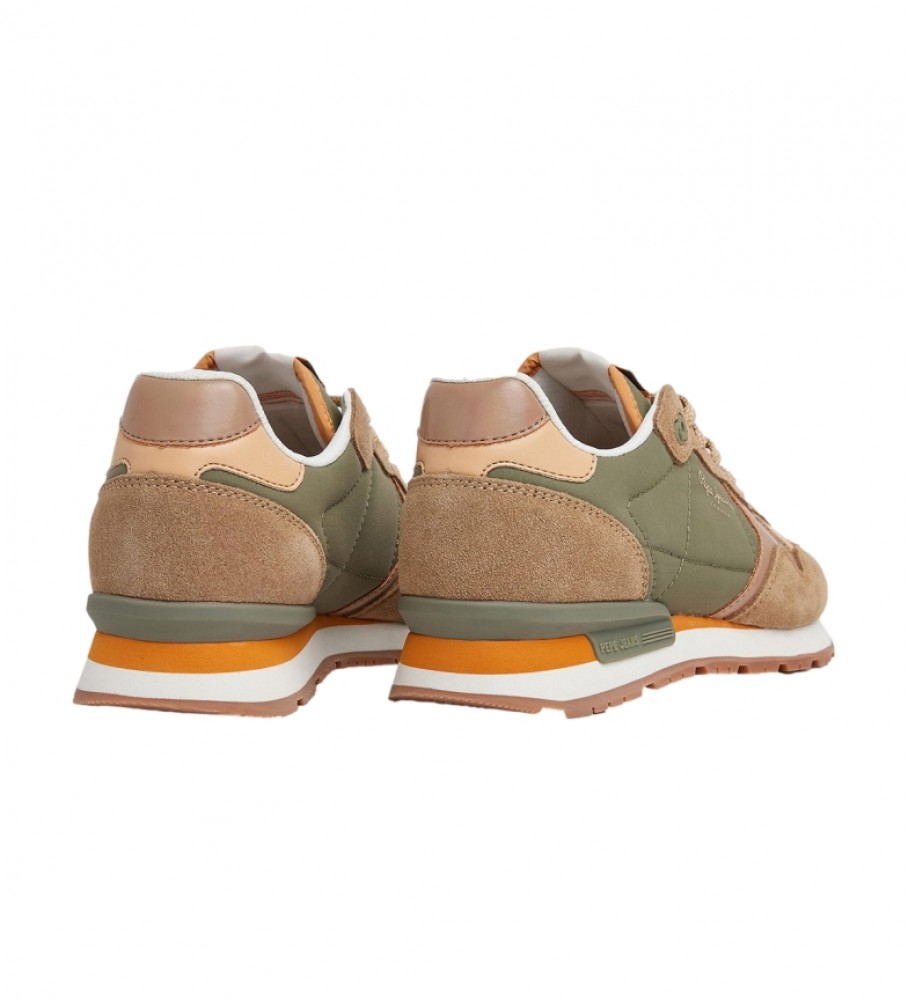 Tênis Pepe Jeans Brit Jump W de couro verde