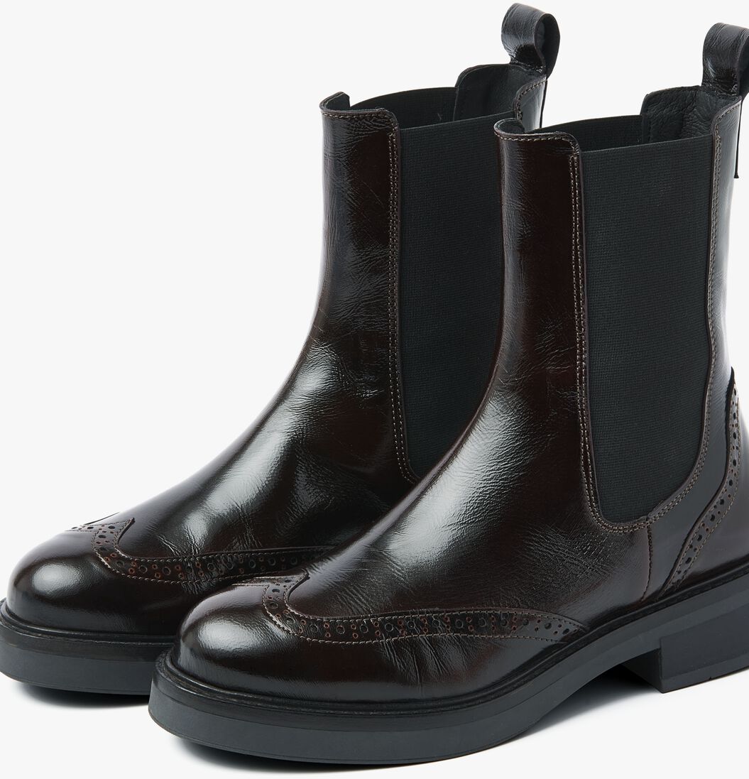 bruine via vai enkelboots lucia gina