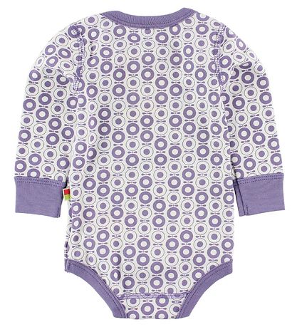 Katvig Classics Body - l/ä - Weiß m. Lila Äpfel