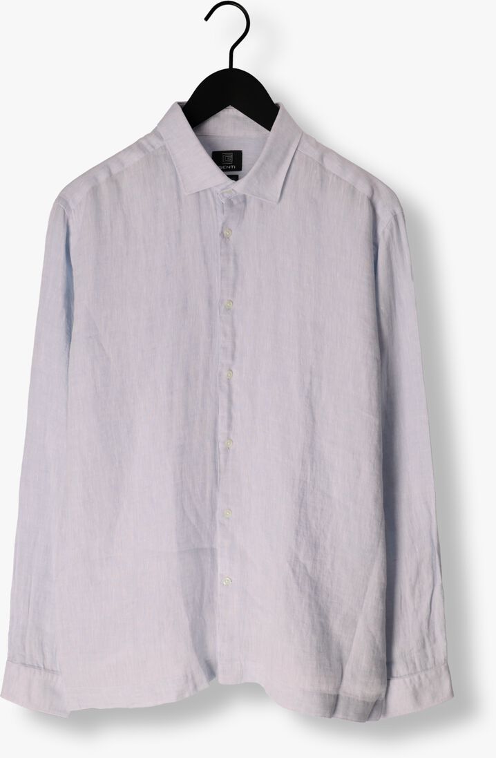 GENTI grijze genti casual overhemd linnen s7054-1120