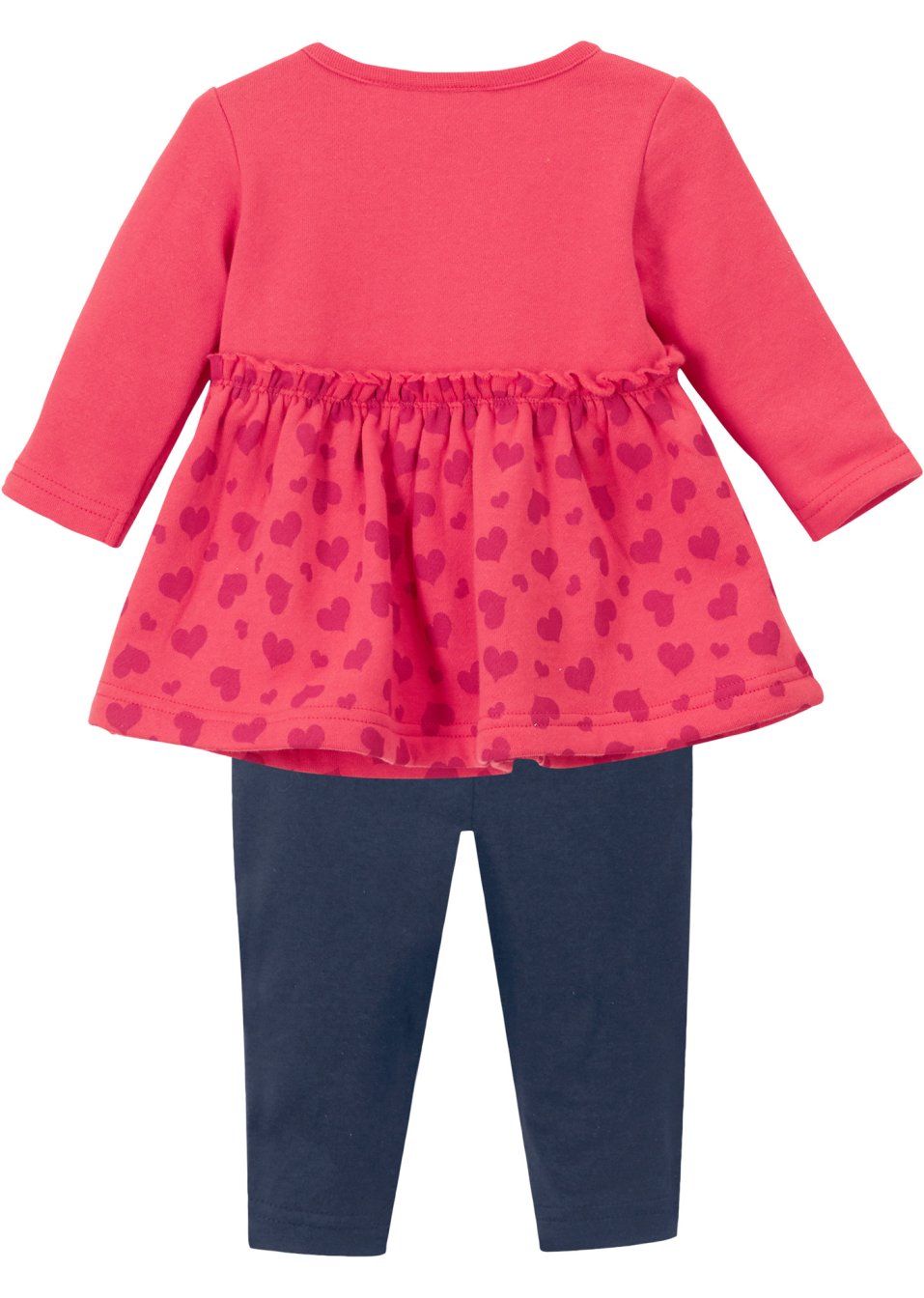 Robe sweat-shirt et legging bébé (Ens. 2 pces.) coton