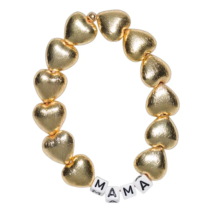 Bbuble Bracelet Maxi Cœur Mama | Doré