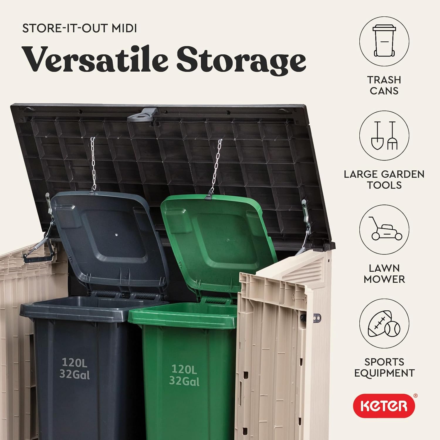 Keter Store it Out Midi, 132x71,5x113,5 cm