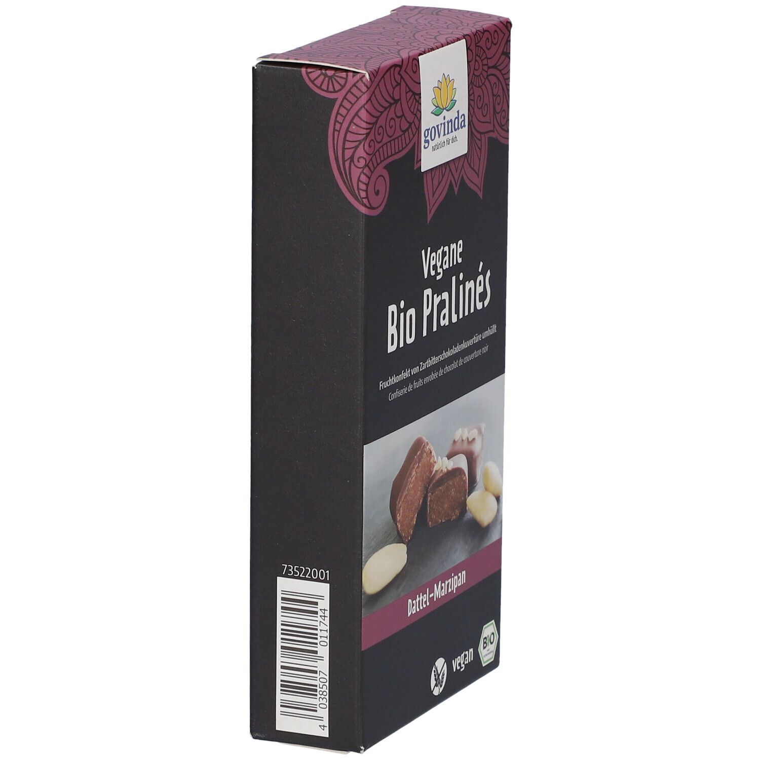 Govinda Vegane Bio Pralinés Dattel-Marzipan