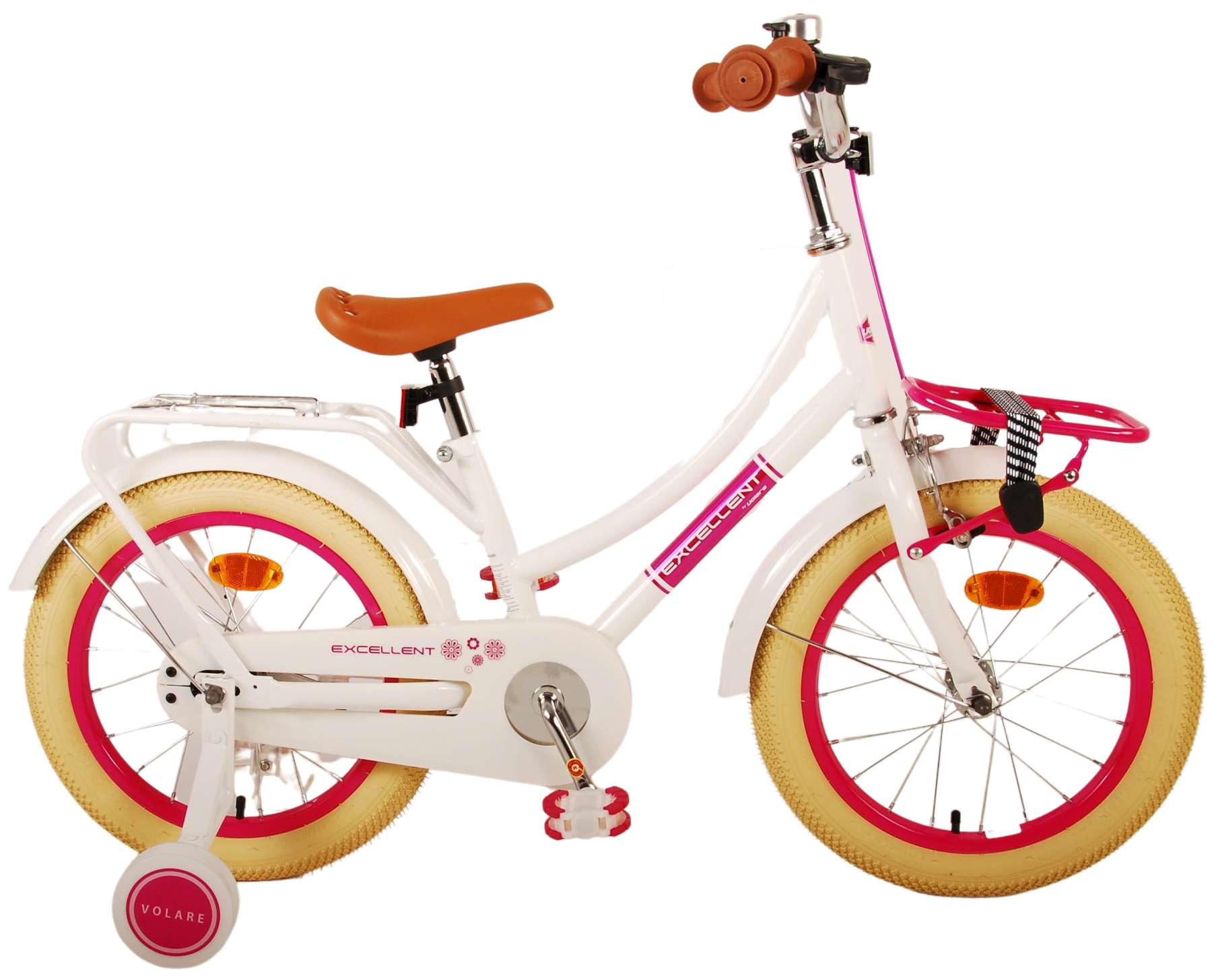TPFSports Excellent Kinderfahrrad - Mädchen - 16 Zoll - Rücktritt + Handbremse - Grün